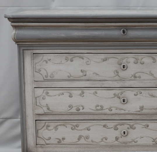 Louis Philippe French Painted Commode